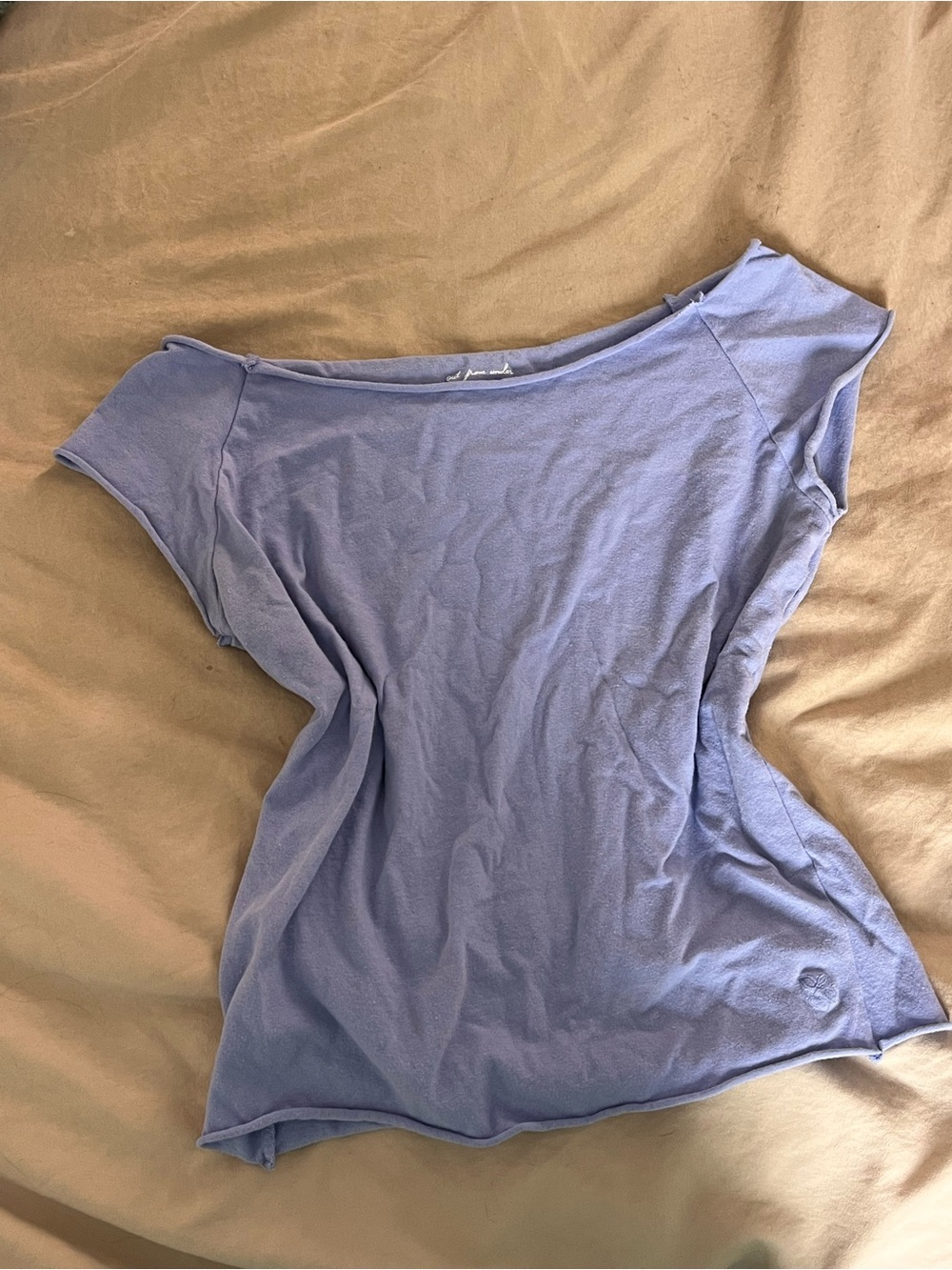 Urban Outfitters Lilac Off-Shoulder Crop Top